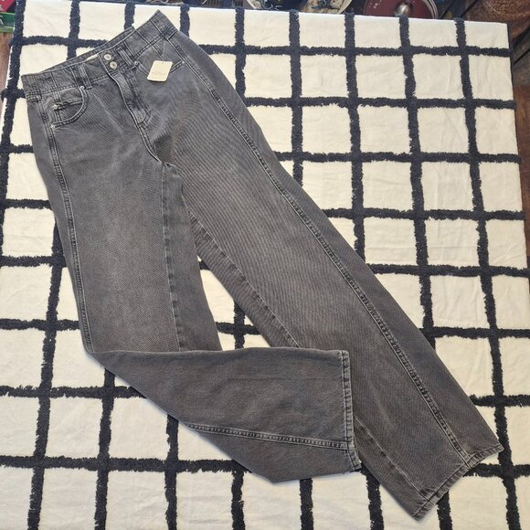 NEW Free People sz 26 Black Aster Straight Leg Jeans - Picture 5 of 9